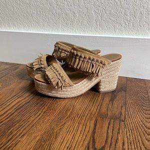 Tory Burch fria knitted espadrille slide wedge